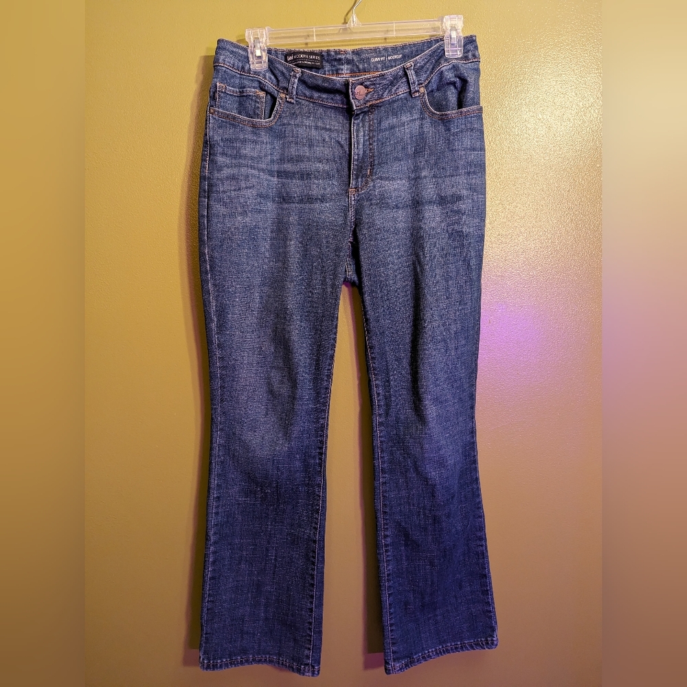Lee Medium Wash Denim Bootcut Curvy Fit Jeans